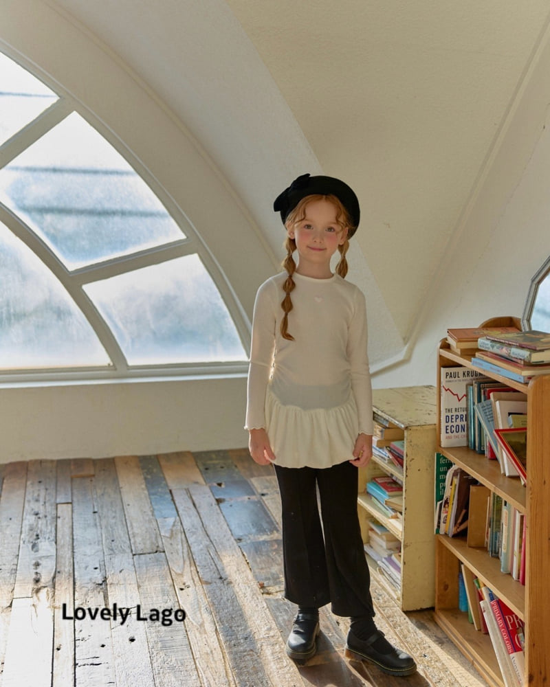 Lago - Korean Children Fashion - #magicofchildhood - Heart Bootcut Pants - 3