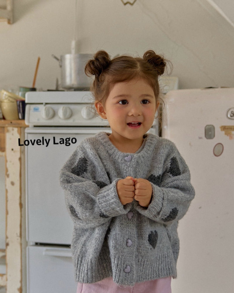 Lago - Korean Children Fashion - #magicofchildhood - Heart Fuzzy Cardigan - 11