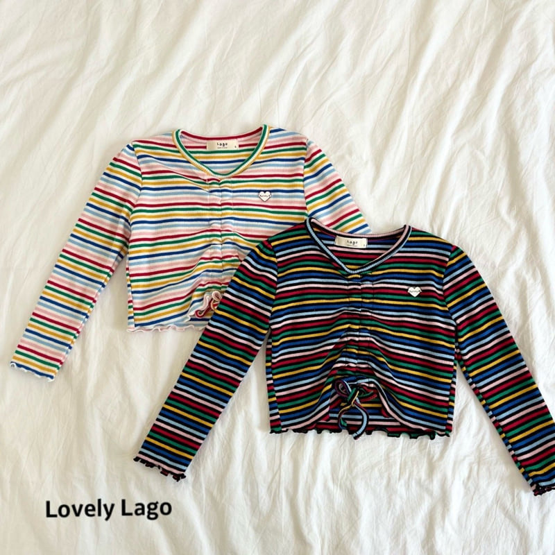 Lago - Korean Children Fashion - #magicofchildhood - Rainbow Shirring Tee