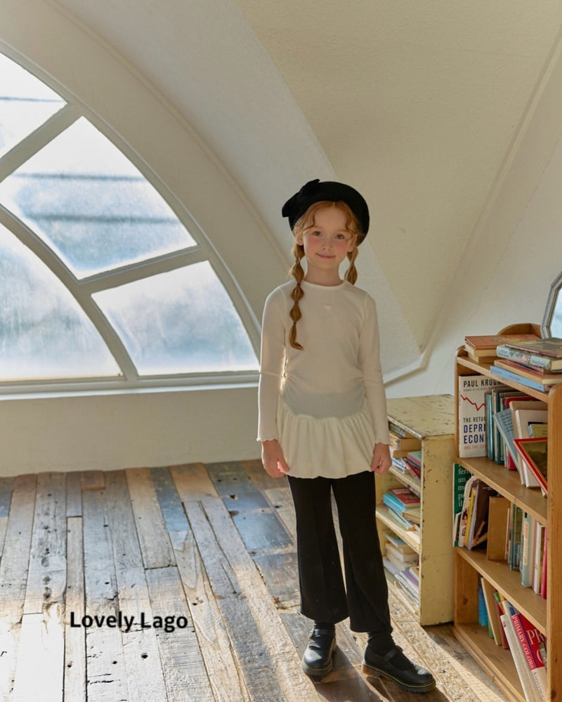 Lago - Korean Children Fashion - #magicofchildhood - Heart Bootcut Pants - 4