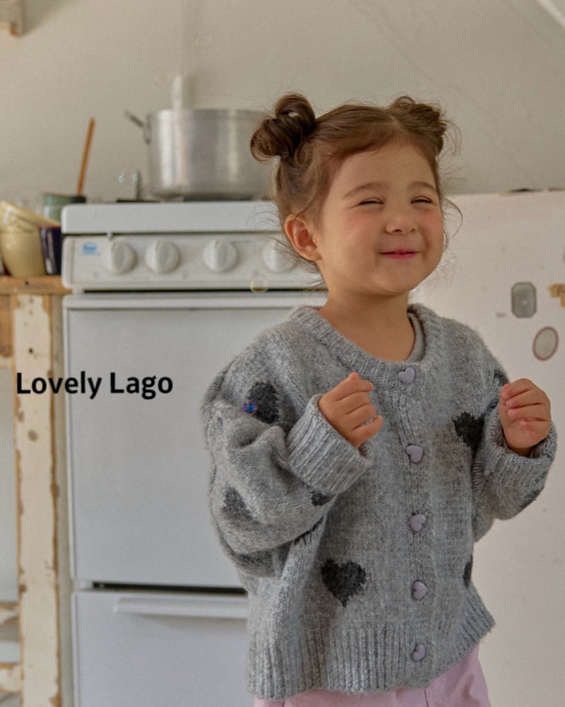 Lago - Korean Children Fashion - #minifashionista - Heart Fuzzy Cardigan - 12