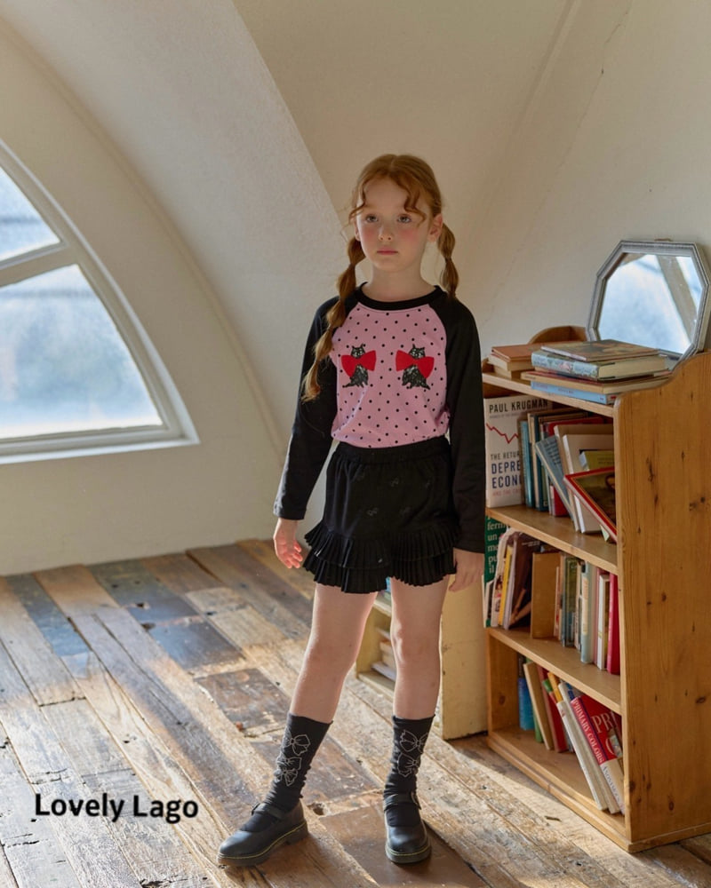 Lago - Korean Children Fashion - #minifashionista - Cat Raglan Tee - 8