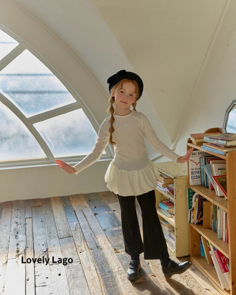 Lago - Korean Children Fashion - #prettylittlegirls - Heart Bootcut Pants - 5