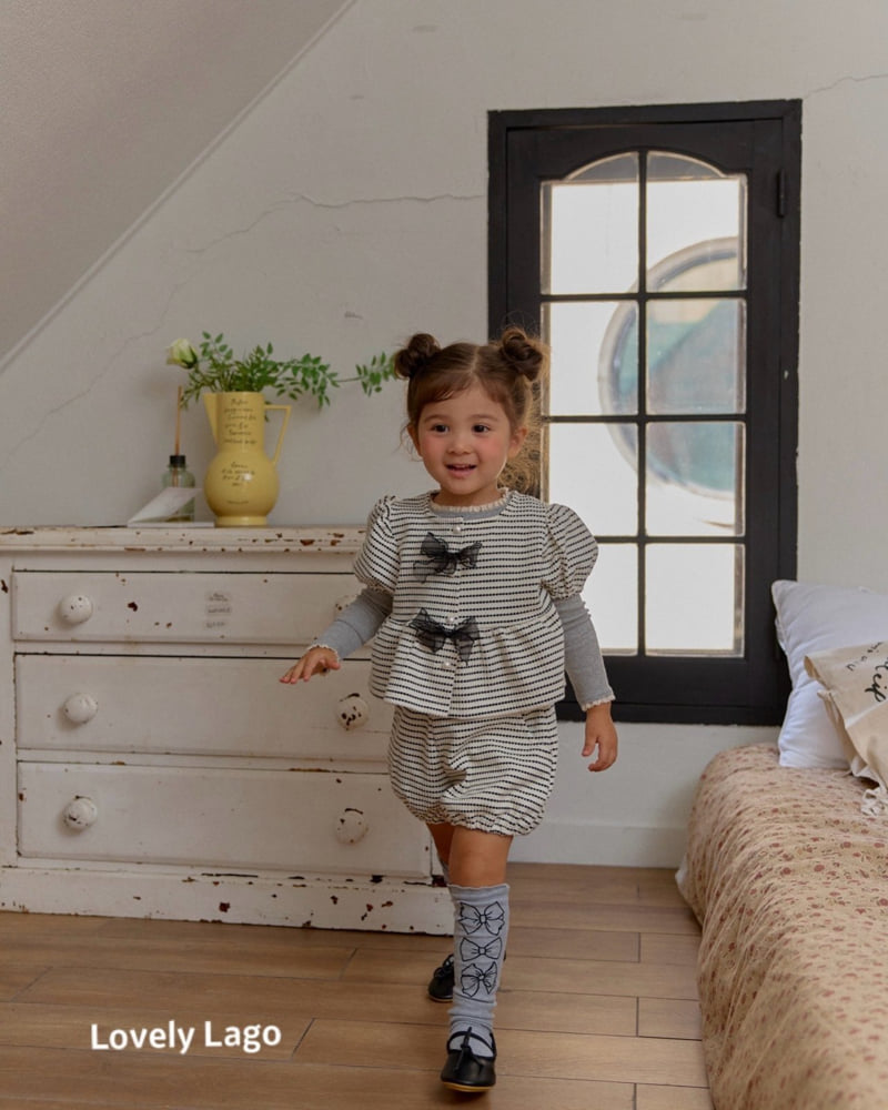 Lago - Korean Children Fashion - #minifashionista - Pearl Ribbon Set - 4