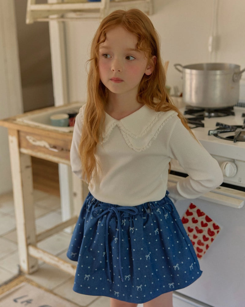 Lago - Korean Children Fashion - #prettylittlegirls - Double Collar Tee - 6