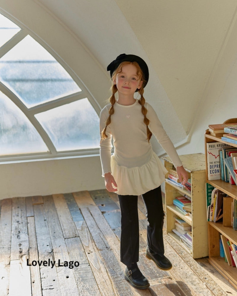 Lago - Korean Children Fashion - #stylishchildhood - Heart Bootcut Pants - 8