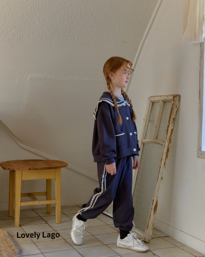 Lago - Korean Children Fashion - #stylishchildhood - Lace Line Jogger Pants - 3