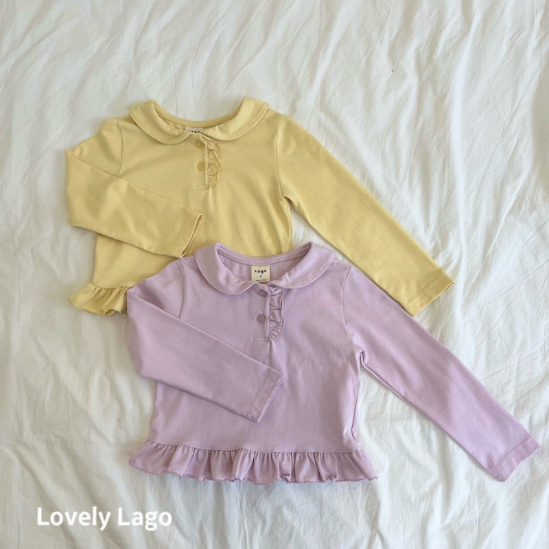 Lago - Korean Children Fashion - #stylishchildhood - Mini Frill Collar Tee