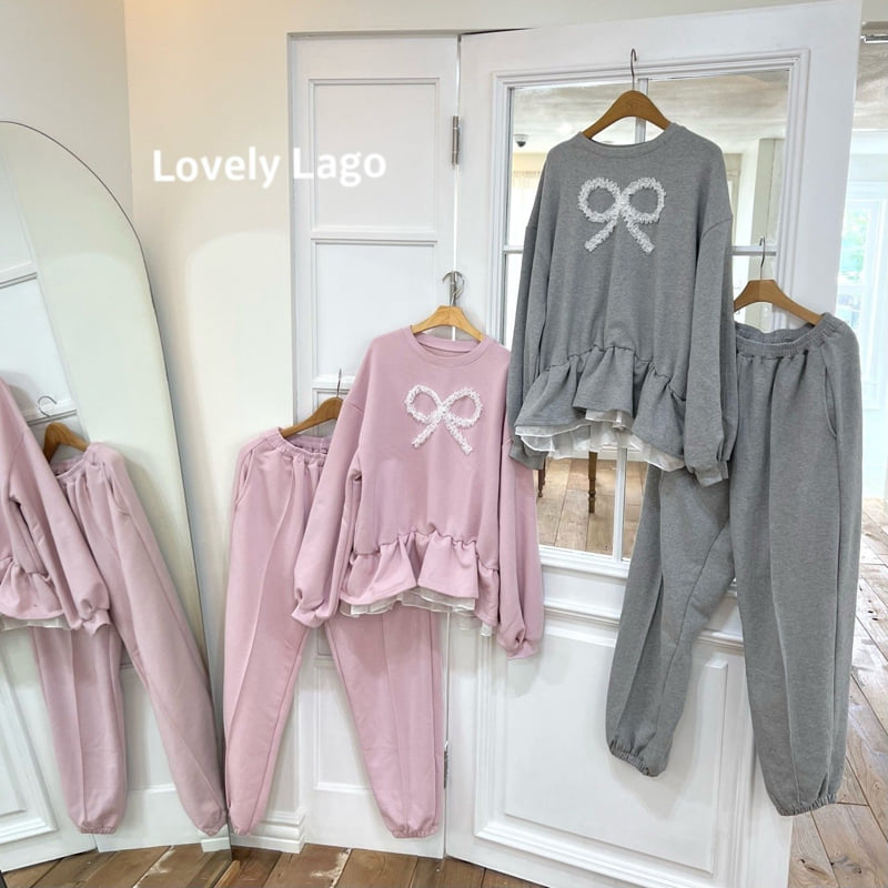 Lago - Korean Children Fashion - #stylishchildhood - Pearl Lace Layered Sweatshirt (Adult) - 11