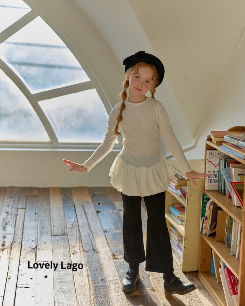Lago - Korean Children Fashion - #toddlerclothing - Heart Bootcut Pants - 7
