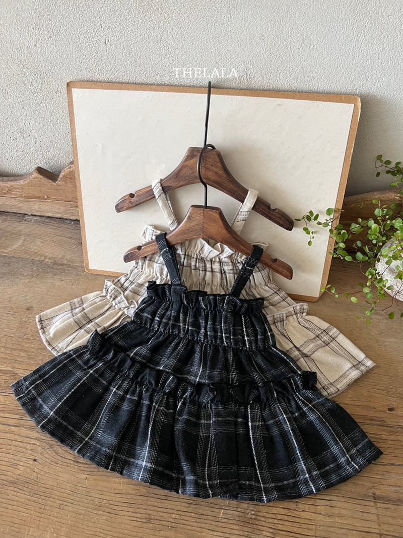 Lala - Korean Baby Fashion - #babyboutique - Check Bustier