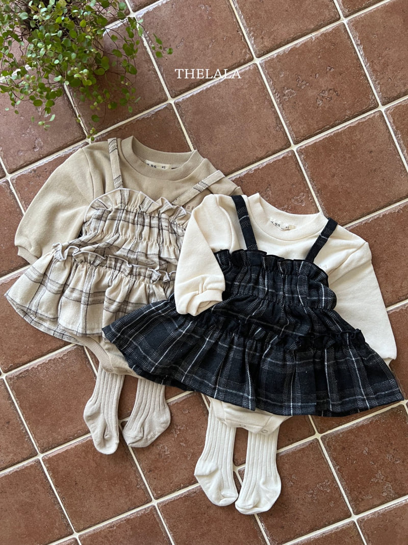 Lala - Korean Baby Fashion - #babyfashion - Check Bustier - 5