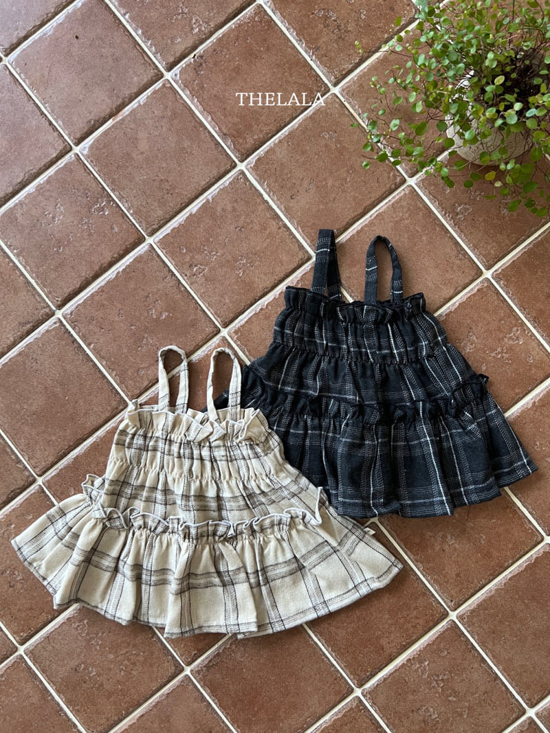 Lala - Korean Baby Fashion - #babyfever - Check Bustier - 6