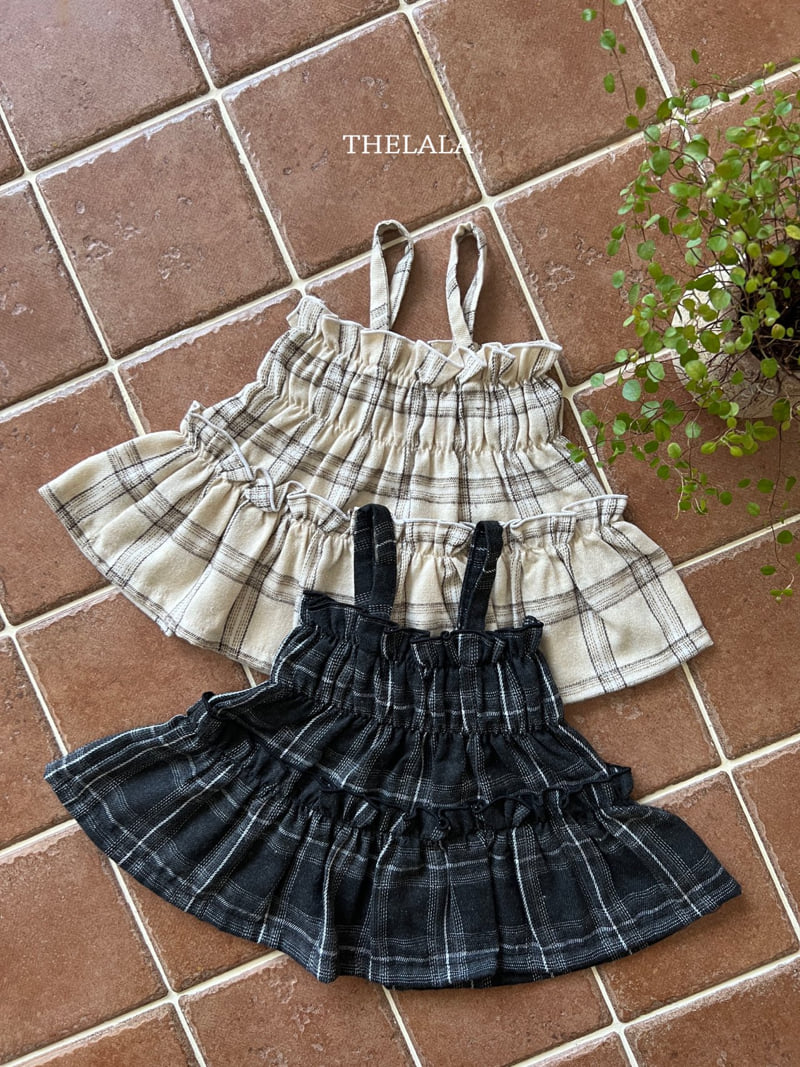 Lala - Korean Baby Fashion - #babygirlfashion - Check Bustier - 7