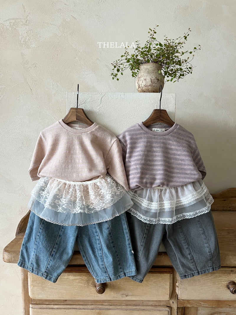 Lala - Korean Baby Fashion - #babyoninstagram - Mongttang Denim Pants - 4
