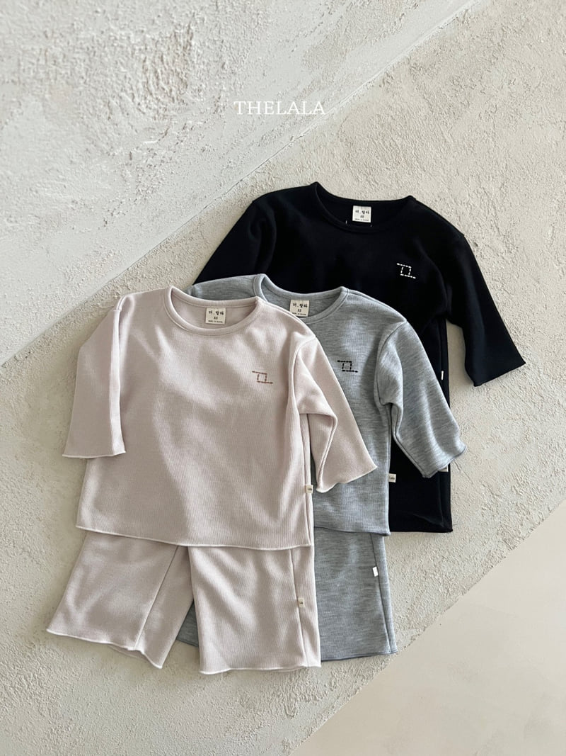 Lala - Korean Baby Fashion - #babyoutfit - Lego Top Bottom Set - 12