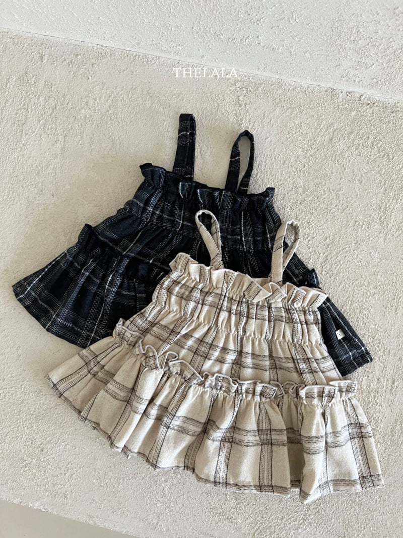 Lala - Korean Baby Fashion - #babyoutfit - Check Bustier - 11