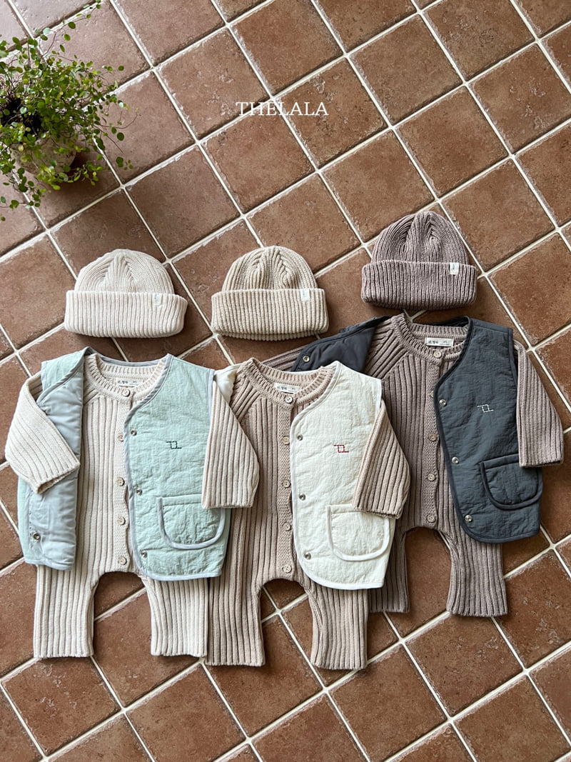 Lala - Korean Baby Fashion - #babyoutfit - Open Knit Suit - 3