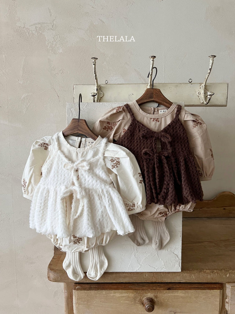 Lala - Korean Baby Fashion - #babyoutfit - Embroidery Suit - 5