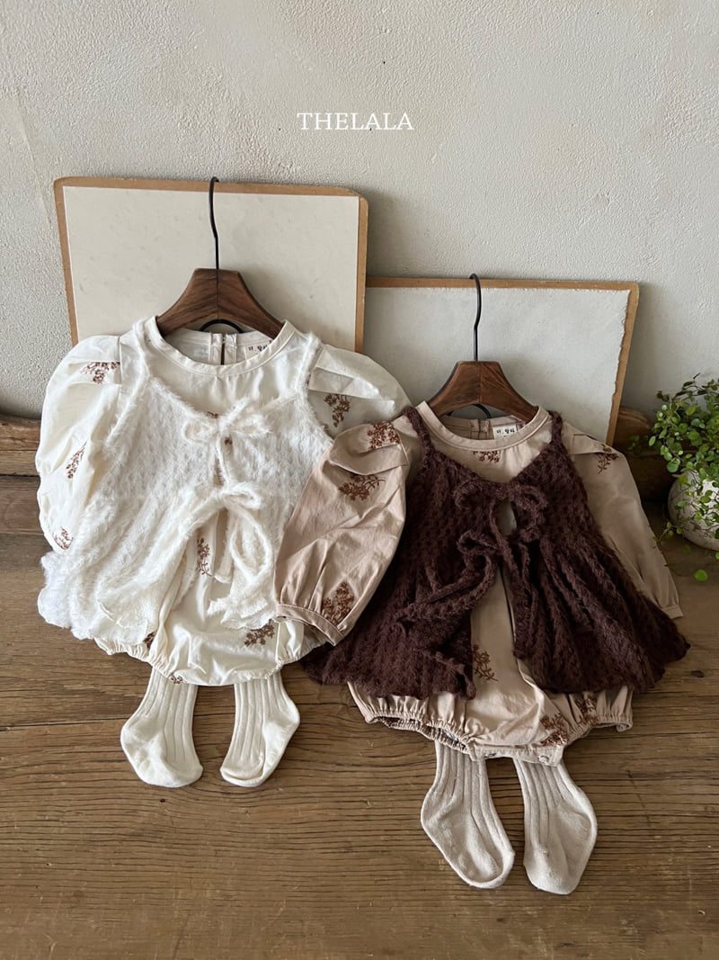 Lala - Korean Baby Fashion - #babyoutfit - Embroidery Suit - 6