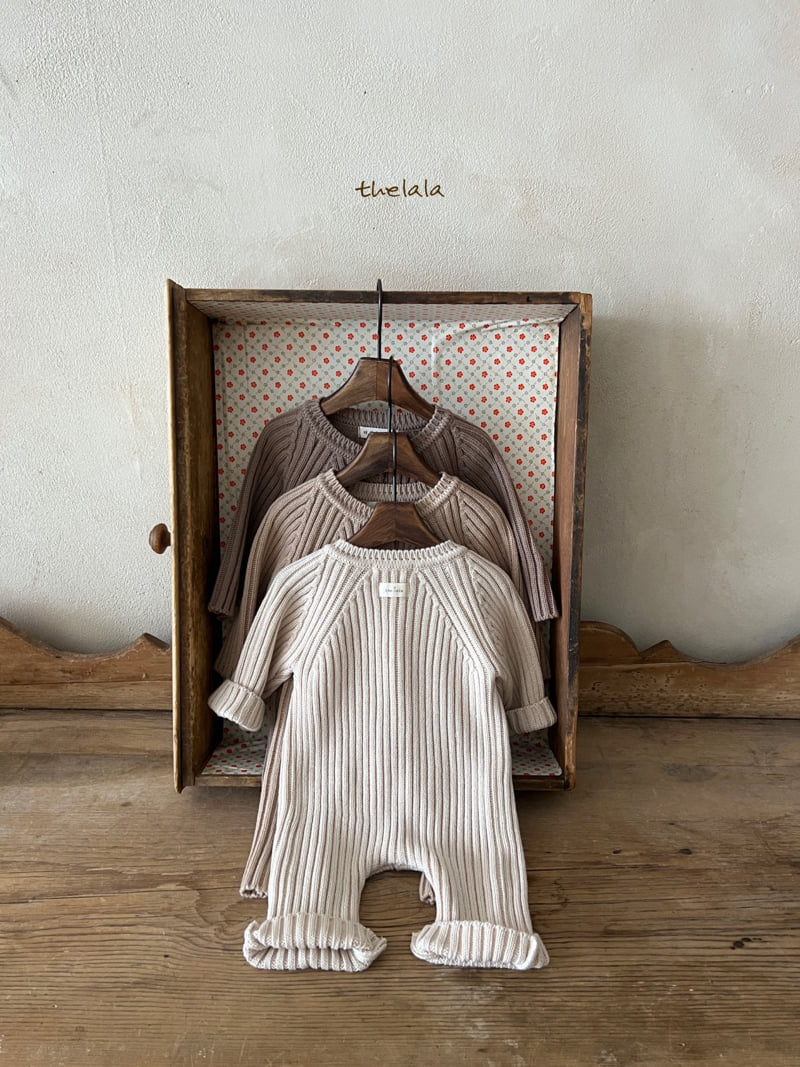 Lala - Korean Baby Fashion - #onlinebabyboutique - Open Knit Suit - 6