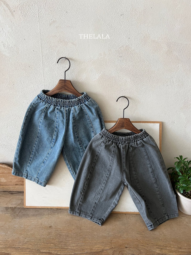 Lala - Korean Baby Fashion - #onlinebabyboutique - Mongttang Denim Pants - 8