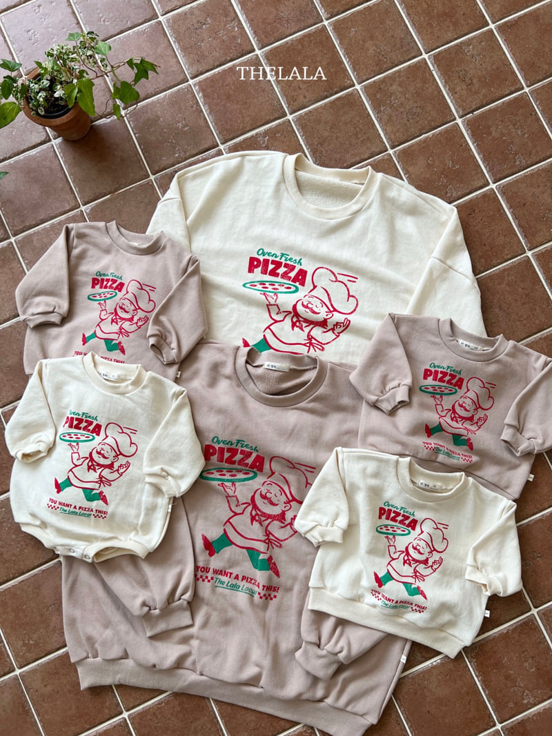 Lala - Korean Baby Fashion - #onlinebabyboutique - Pizza Man Sweatshirt - 4