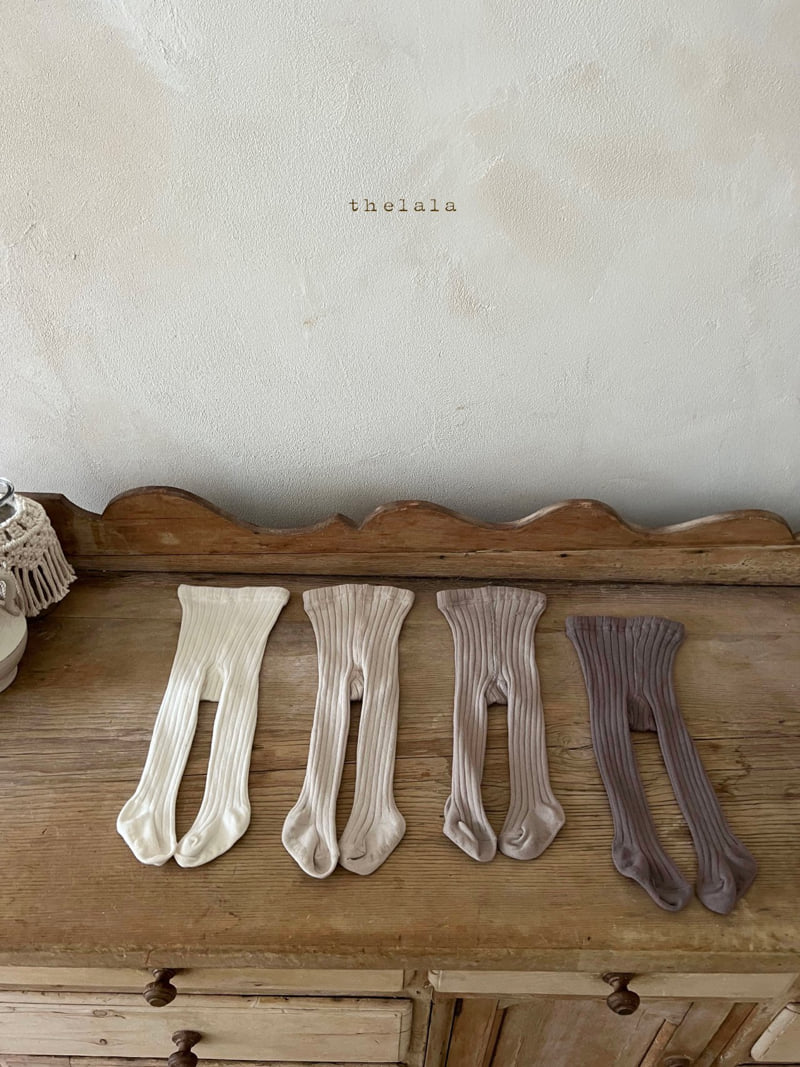 Lala - Korean Baby Fashion - #smilingbaby - Lala Ribbed Tights - 11