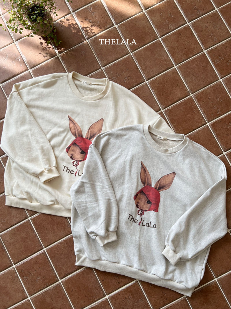 Lala - Korean Women Fashion - #momslook - Red Bunny Sweatshirt (MOM) - 11
