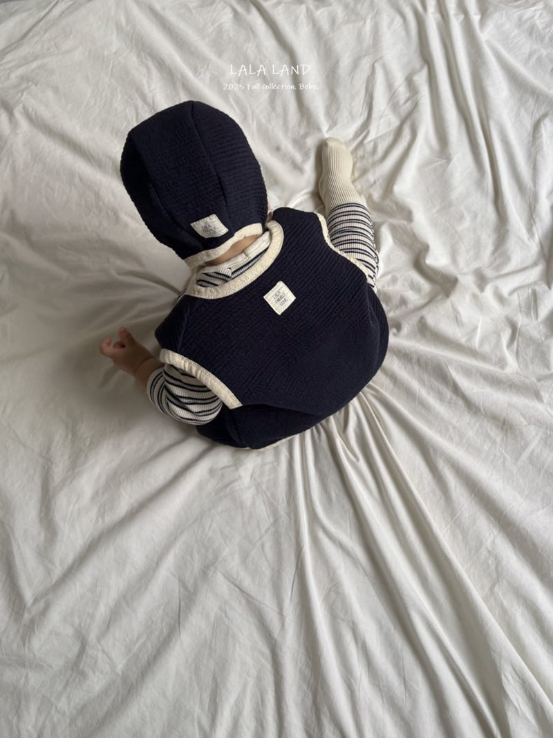 Lalaland - Korean Baby Fashion - #onlinebabyshop - bebe Cushion Mellow Vest - 4