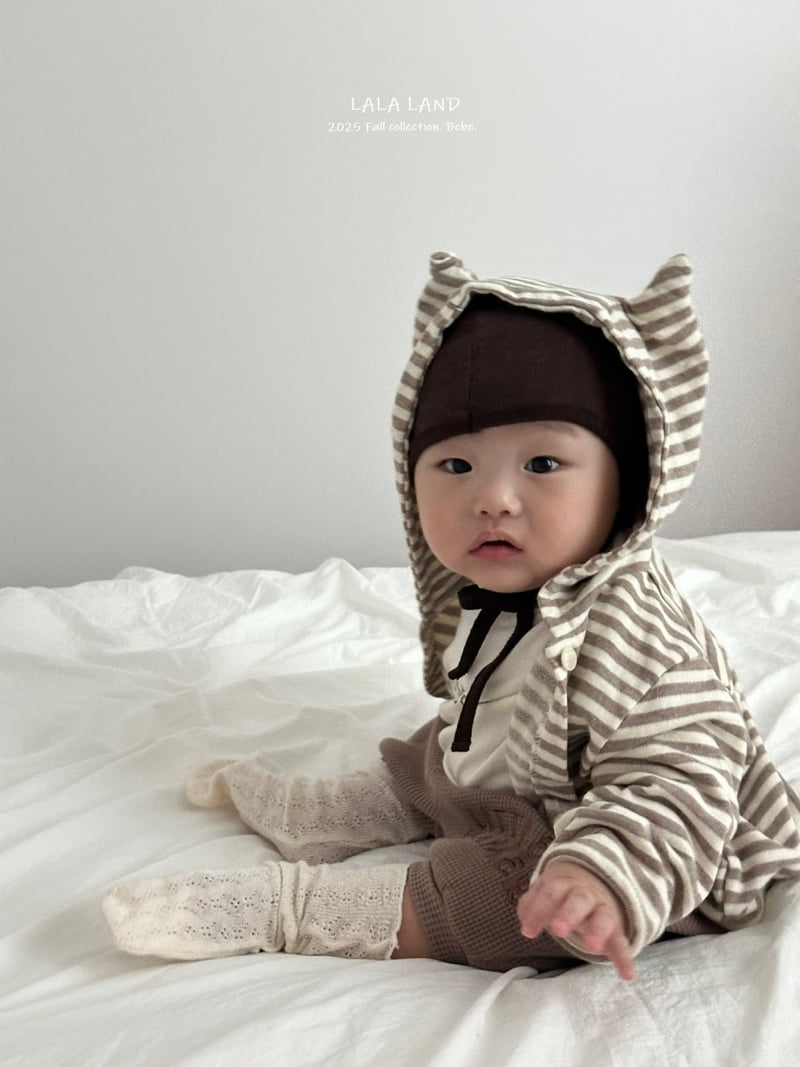 Lalaland - Korean Baby Fashion - #babyboutique - bebe Cat Hoodie Cardigan