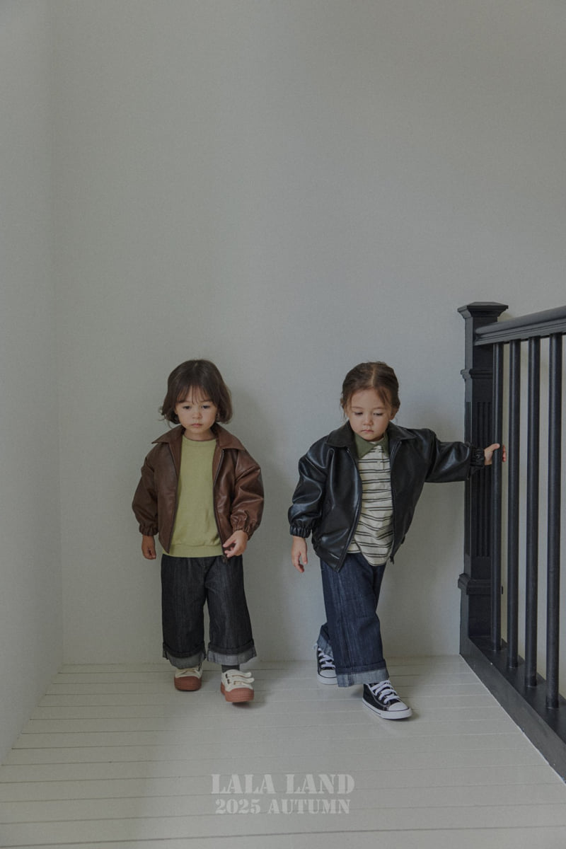 Lalaland - Korean Baby Fashion - #babyboutique - kids Roll-Up Straight Denim Pants - 5