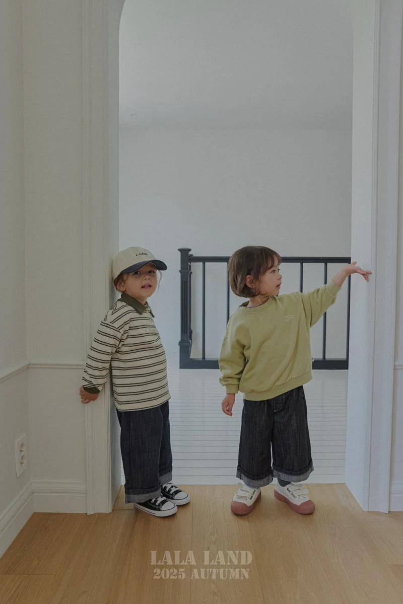 Lalaland - Korean Baby Fashion - #babyboutique - kids Roll-Up Straight Denim Pants - 6