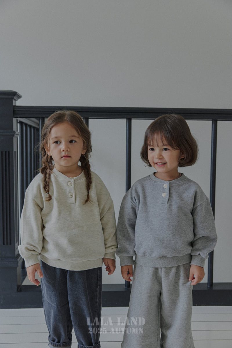 Lalaland - Korean Baby Fashion - #babyboutique - kids Button Sweatshirt