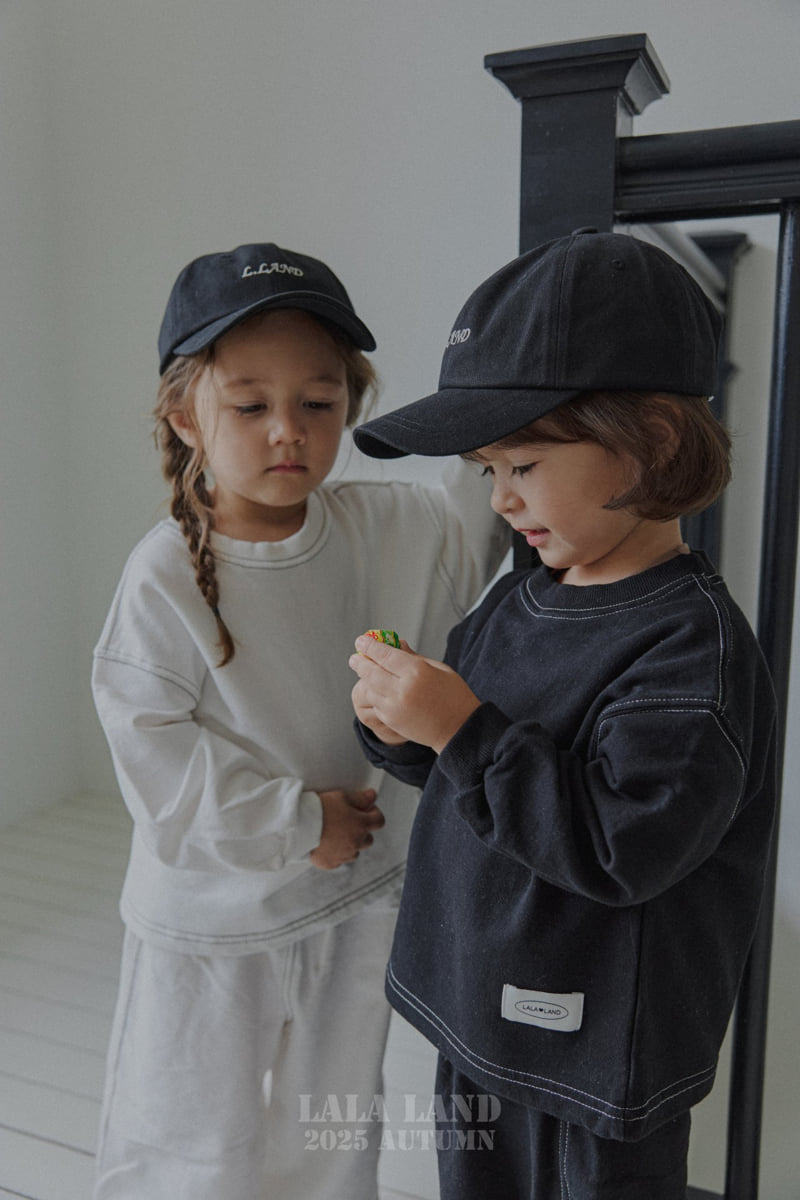 Lalaland - Korean Baby Fashion - #babyboutique - kids Black White Sweatshirt - 8
