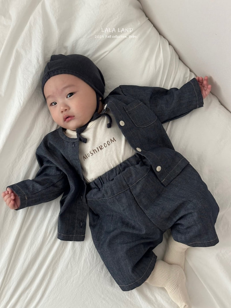 Lalaland - Korean Baby Fashion - #babyboutiqueclothing - bebe Denim Shirt - 9