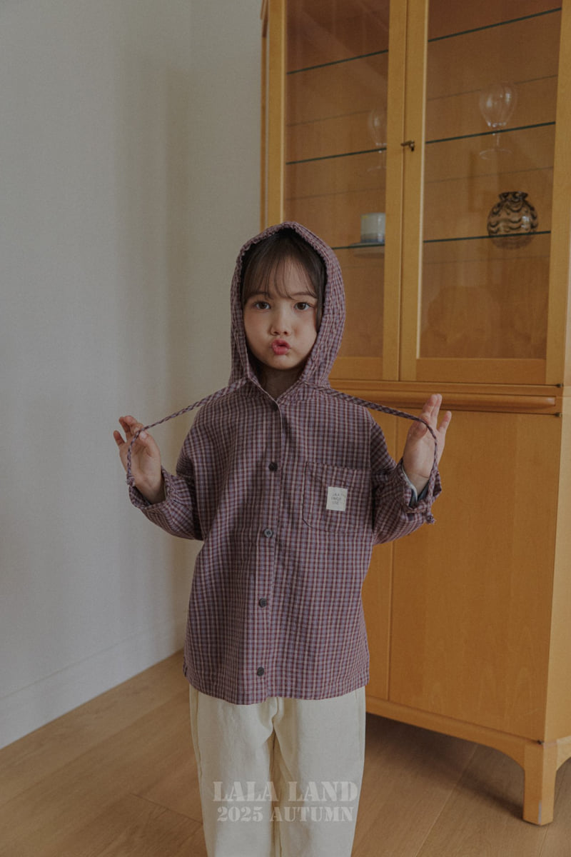 Lalaland - Korean Baby Fashion - #babyboutiqueclothing - kids Hoodie Check Shirt