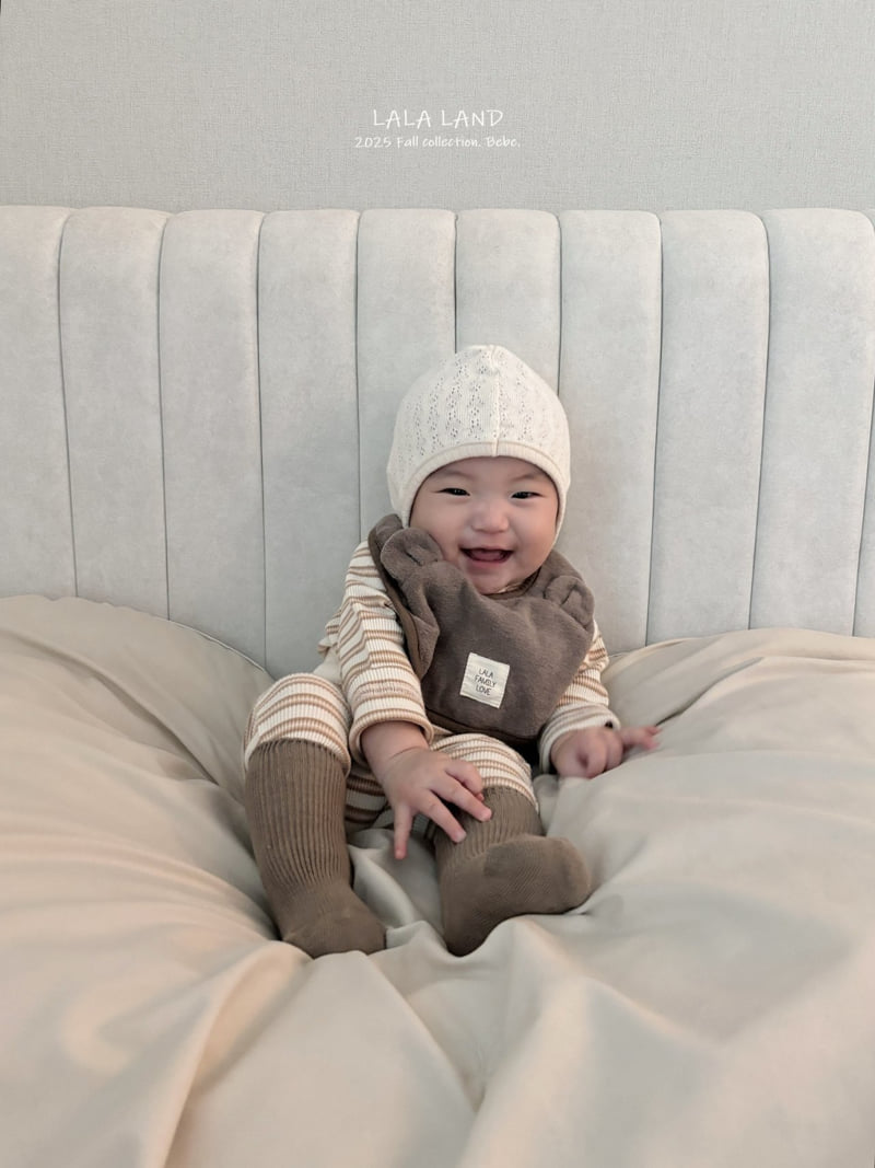 Lalaland - Korean Baby Fashion - #babyclothing - bebe Bear Bib - 3