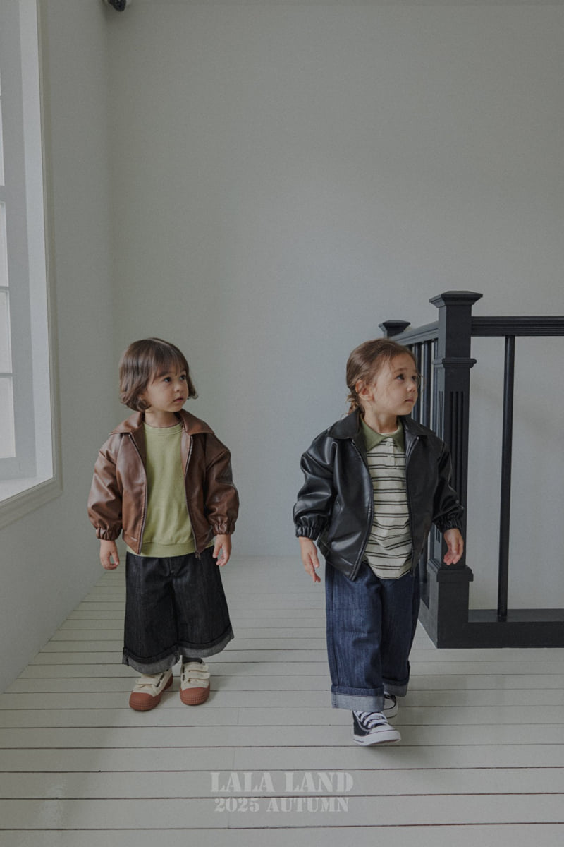 Lalaland - Korean Baby Fashion - #babyclothing - kids Roll-Up Straight Denim Pants - 8