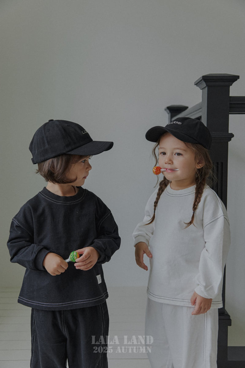 Lalaland - Korean Baby Fashion - #babyclothing - kids Black White Sweatshirt - 10
