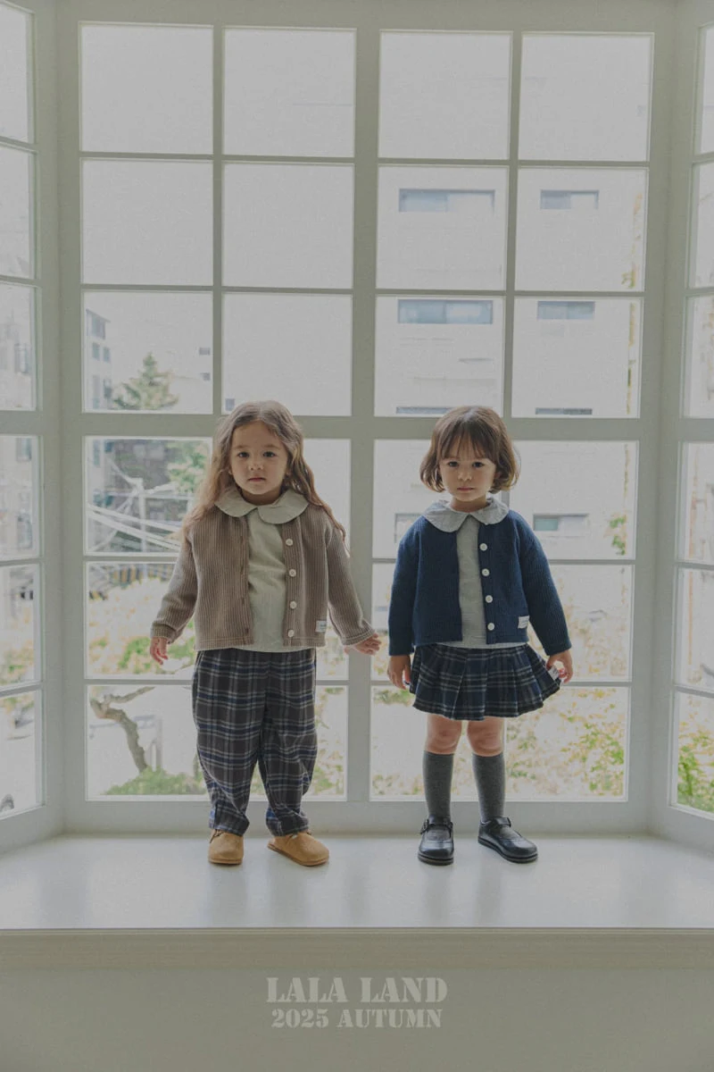 Lalaland - Korean Baby Fashion - #babyclothing - kids Lala Check Pants - 7