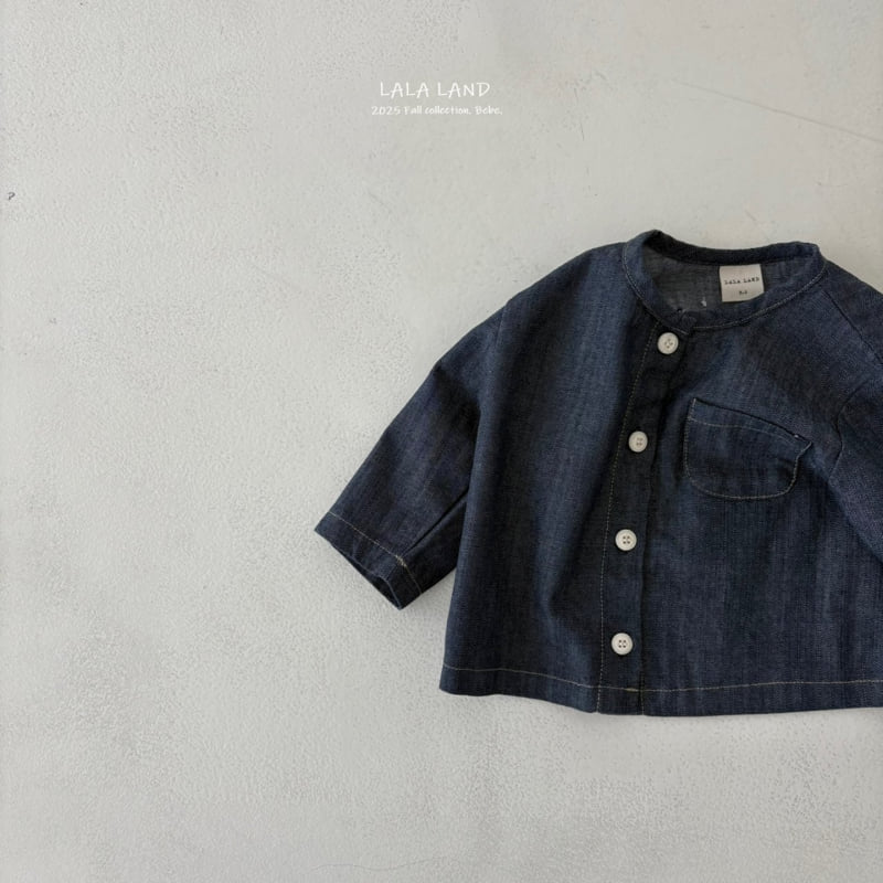 Lalaland - Korean Baby Fashion - #babyfashion - bebe Denim Shirt - 11