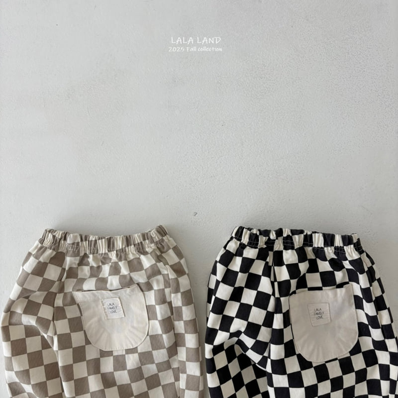 Lalaland - Korean Baby Fashion - #babyfashion - kids Check Check Pants - 12