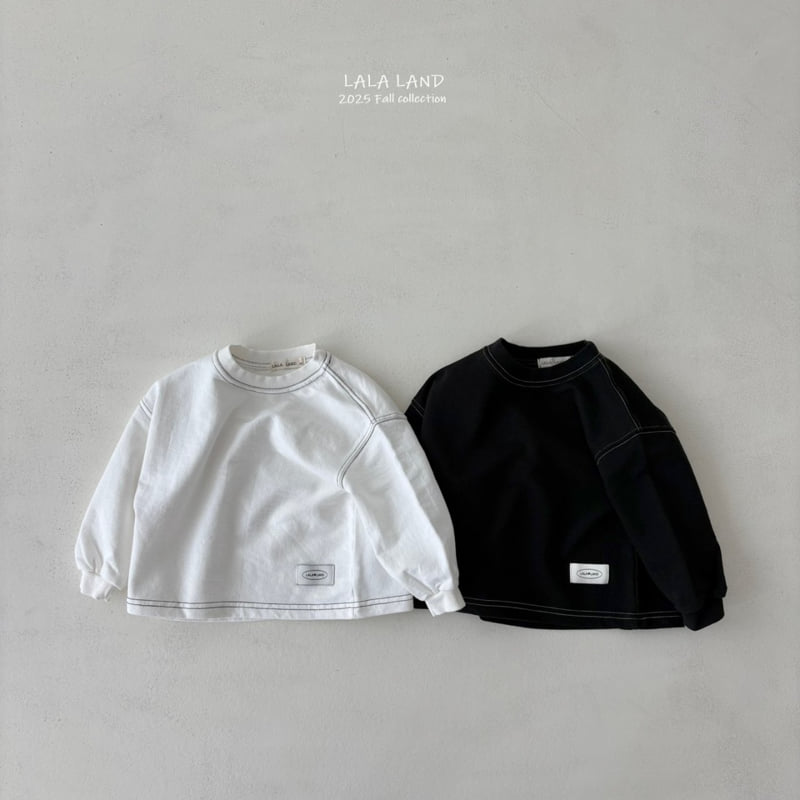 Lalaland - Korean Baby Fashion - #babyfashion - kids Black White Sweatshirt - 11