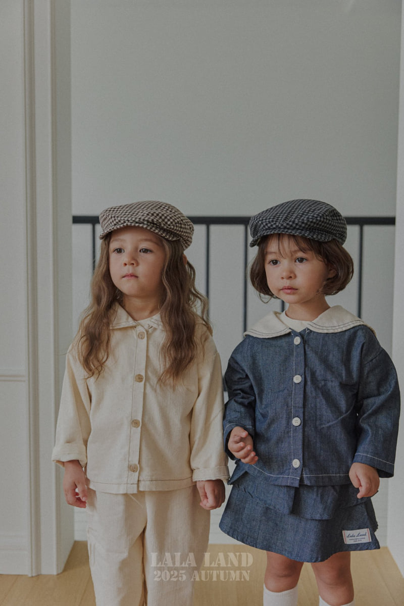 Lalaland - Korean Baby Fashion - #babyclothing - kids Stitch Sailor Denim Shirt - 4