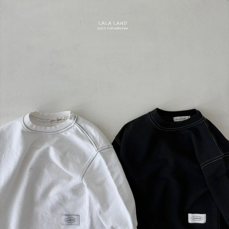 Lalaland - Korean Baby Fashion - #babyfever - kids Black White Sweatshirt - 12