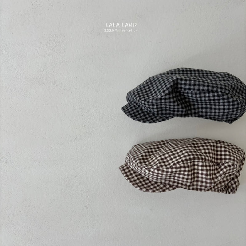 Lalaland - Korean Baby Fashion - #babyfever - kids Check Hunting Cap - 10