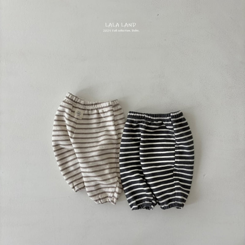 Lalaland - Korean Baby Fashion - #babyfever - bebe Jacquard Sausage Pants - 9