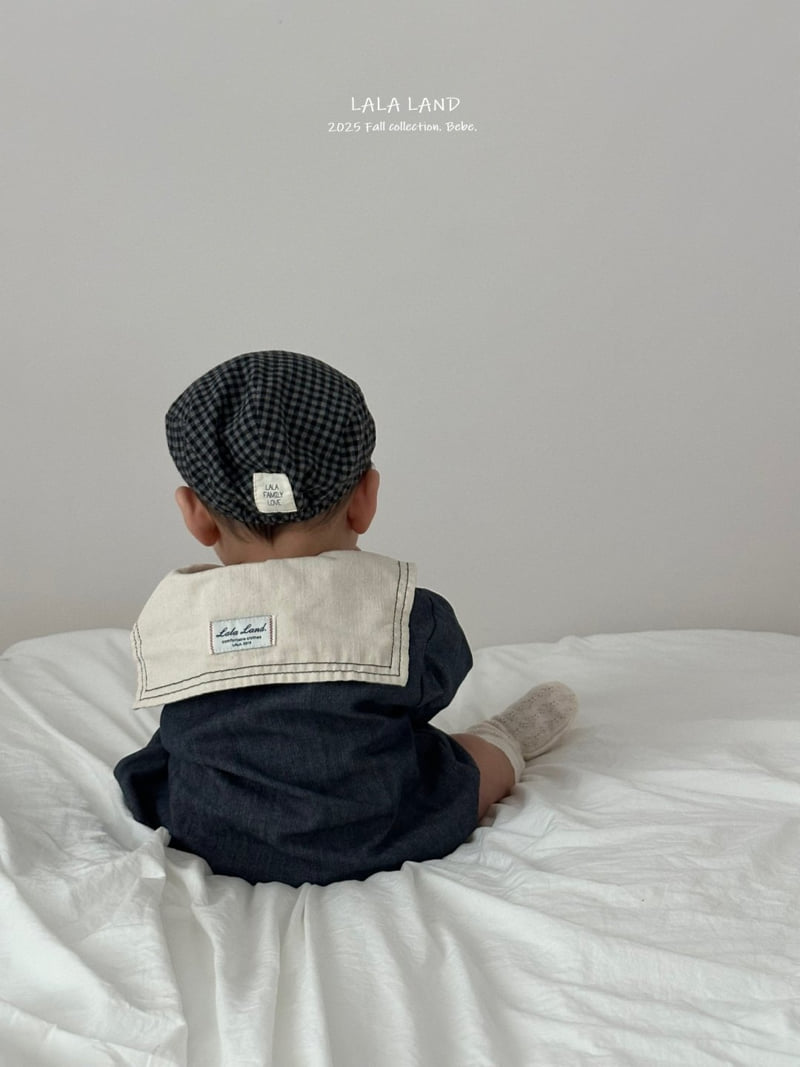 Lalaland - Korean Baby Fashion - #babyfever - bebe Check Hunting Cap - 4