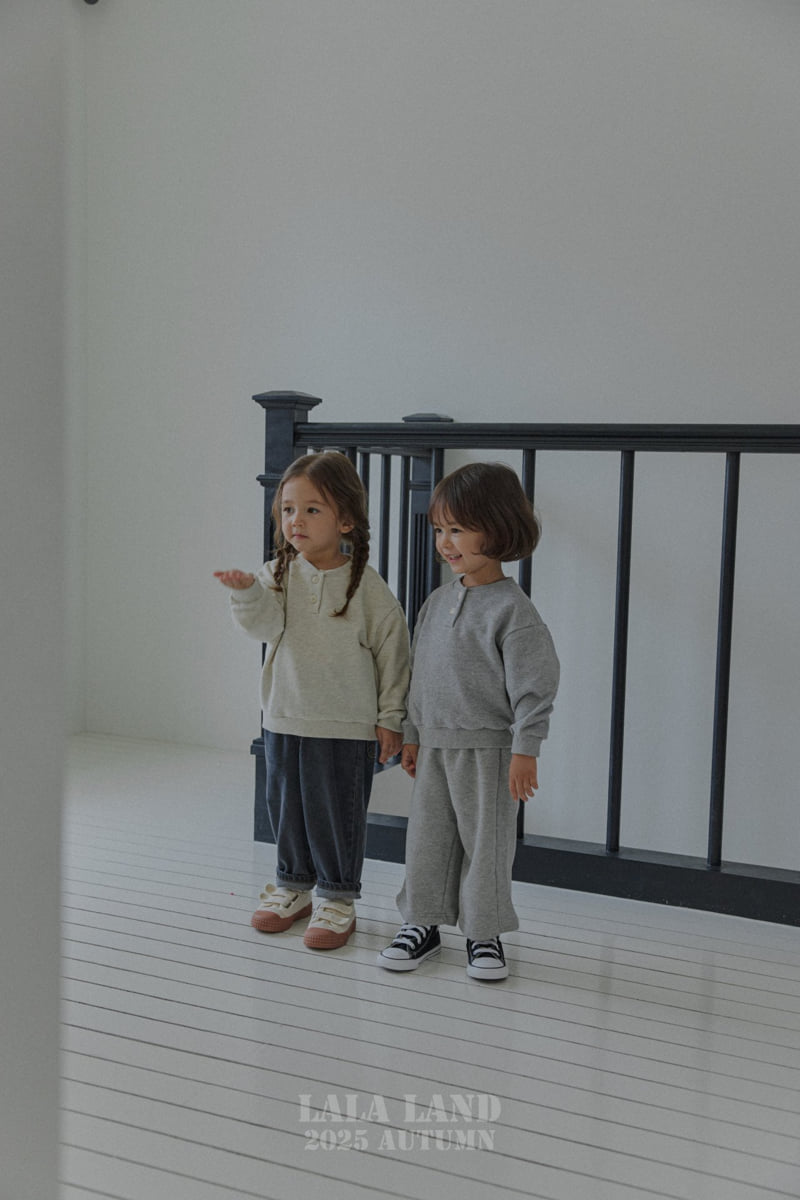 Lalaland - Korean Baby Fashion - #babygirlfashion - kids Button Sweatshirt - 6